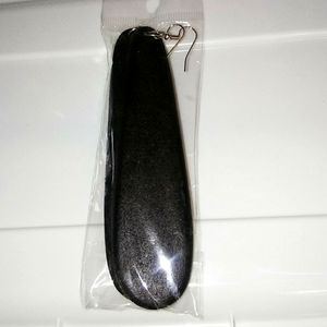 Wood Long Drop Earrings